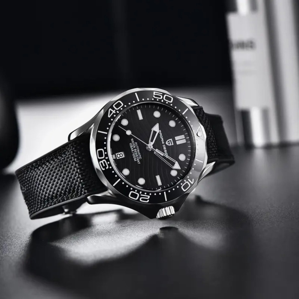 large Годинник чоловічий Pagani Design PD-1685 Silver-Black 0
